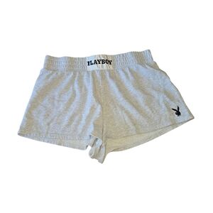 Playboy By PacSun Bunny Women's GraySweat Shorts Size L